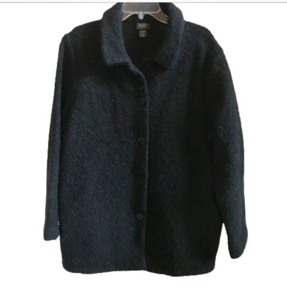 Eileen Fisher Jackets & Blazers - Eileen Fisher Black Wool Coat